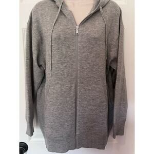 Thakoon Gray Zip Sweatshirt, Size M, NWT